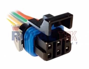 FICHA DE CONEXION ROYALTEK 6 (SEIS) VIAS BOBINA DE IGNICION CHEVROLET ZAFIRA / ASTRA Y OPTICA MERCEDES BENZ ACELLO / 815C /915C - VENTA EN PAQUETES DE 5 UNIDADES ---